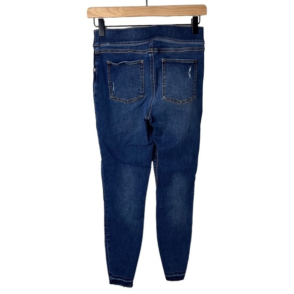 Spanx Distressed Ankle Skinny Jeans Medium Wash Size Small Style 20203R - Picture 4 of 12
